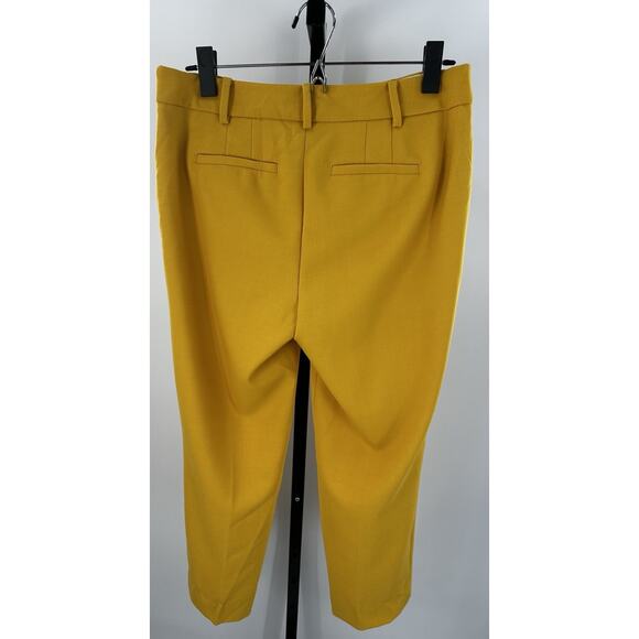 Talbots Chatham Pants Women’s 4 Mustard Yellow Wool Blend Ankle Career - Picture 3 of 7